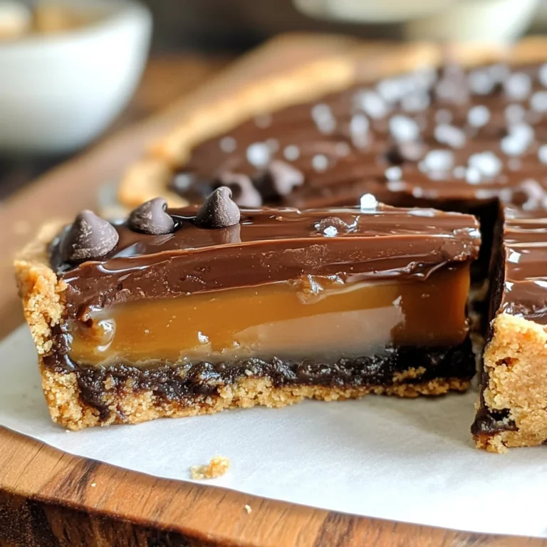 Chocolate Chip Salted Caramel Tart
