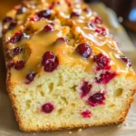 Cranberry Bread with Orange Glaze