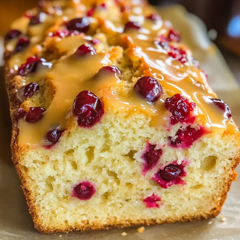 Cranberry Bread with Orange Glaze