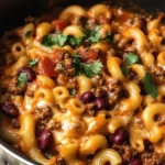 One Pot Chili Mac and Cheese