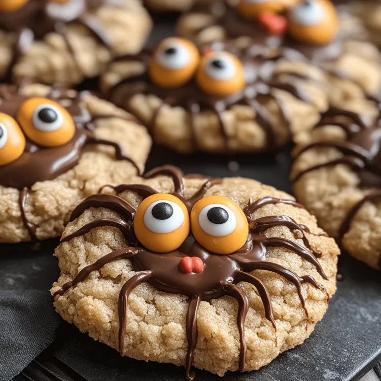 Peanut Butter Spider Cookies
