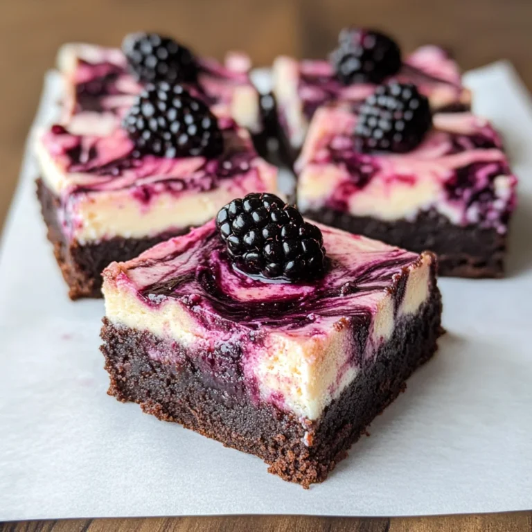 Blackberry Cheesecake Brownies