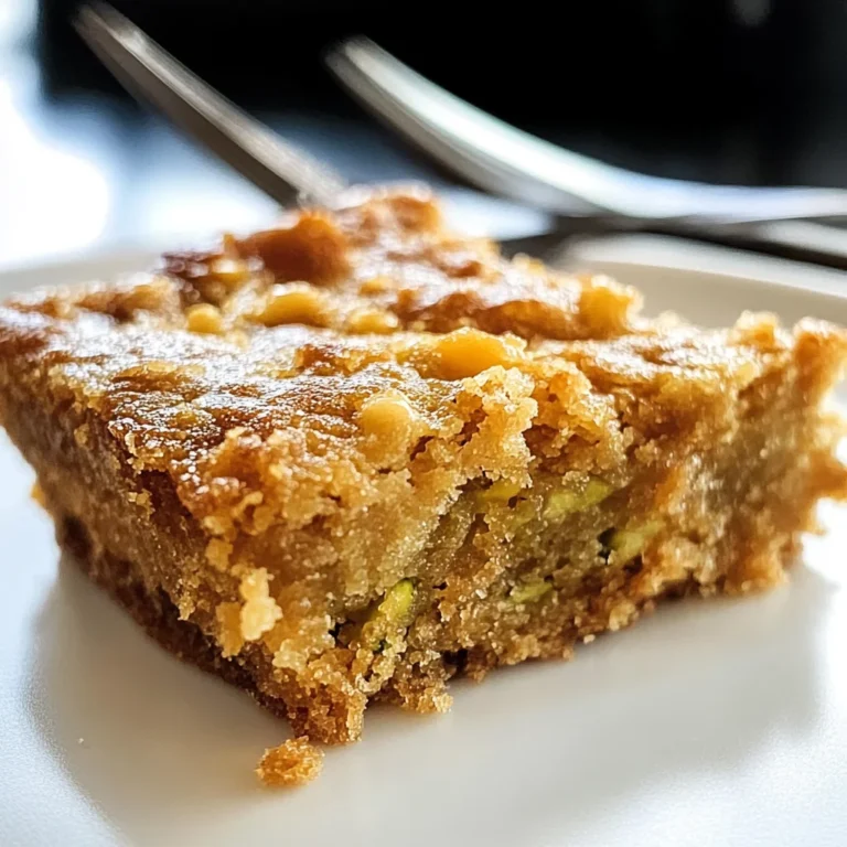 Butterscotch Zucchini Bars