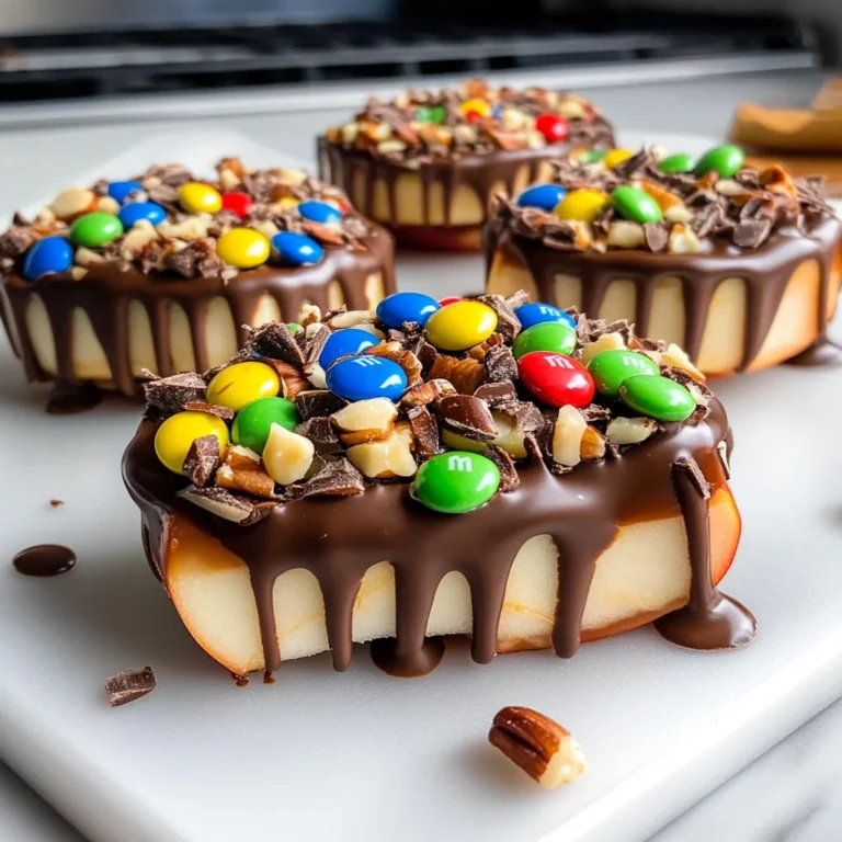 Chocolate Covered Caramel Apple Slices