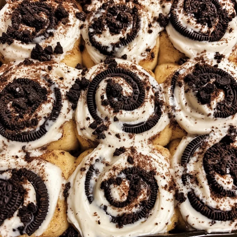 Cookies and Cream Cinnamon Rolls