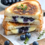 Crispy Blueberry Grilled Cheese