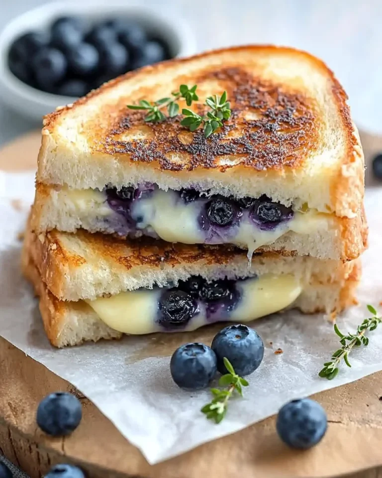 Crispy Blueberry Grilled Cheese