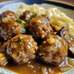 Crockpot Salisbury Steak Meatballs