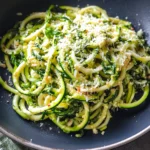 Garlic Parmesan Zoodles (4 Ingredient, 10 min)