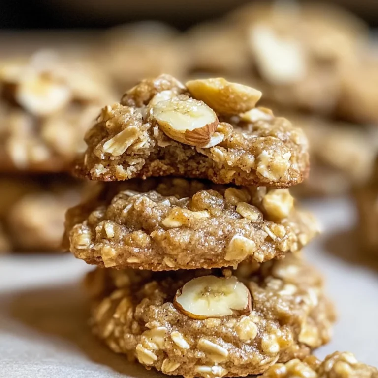 Healthy Banana Oatmeal Cookies