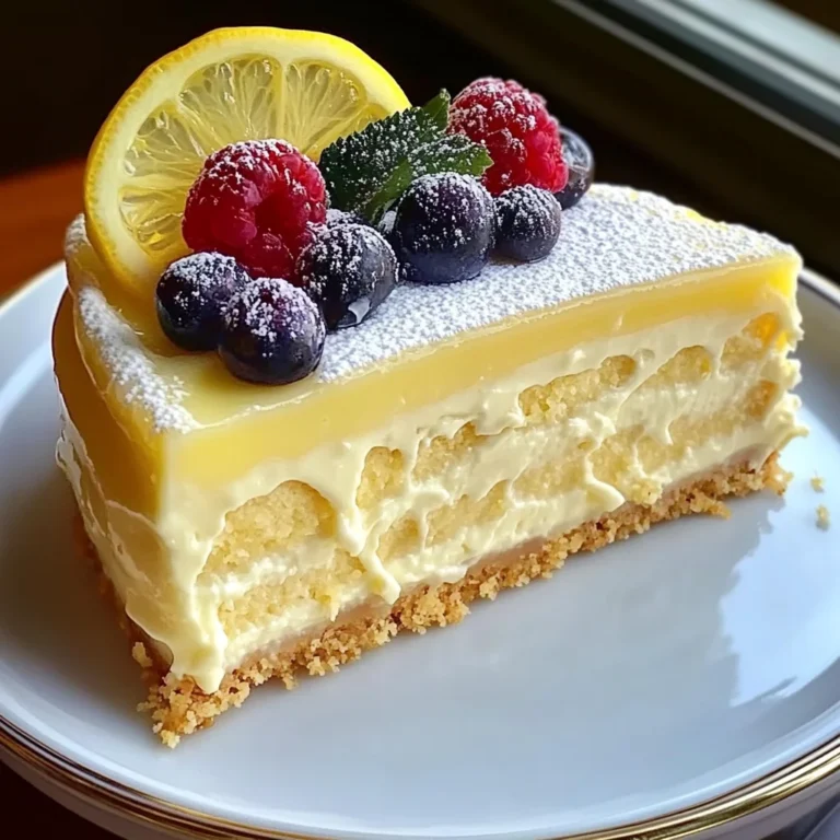 Lemon Cheesecake Delight Recipe is a must-try dessert!