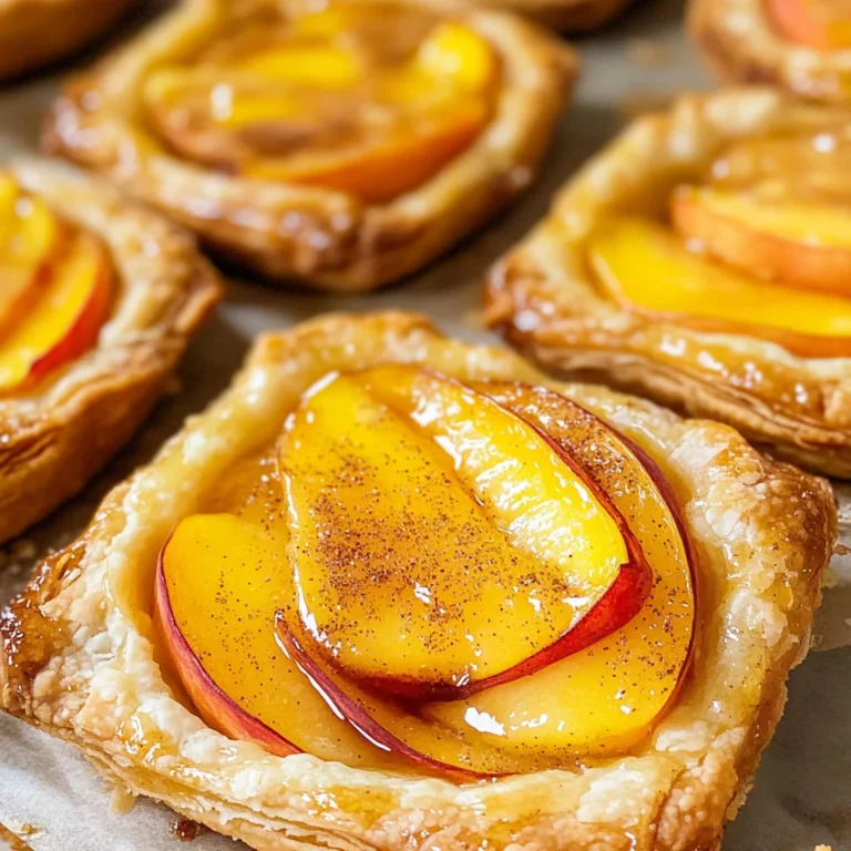 Mini Peach and Cream Cheese Tarts