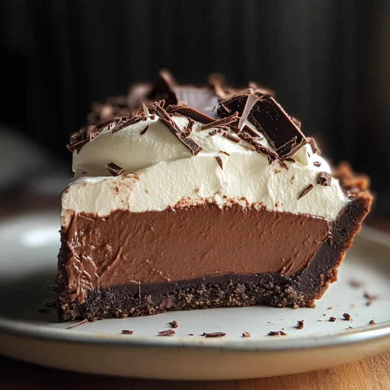 No-Bake Baileys Chocolate Pie