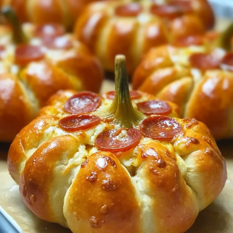 Pepperoni Pizza Pumpkins