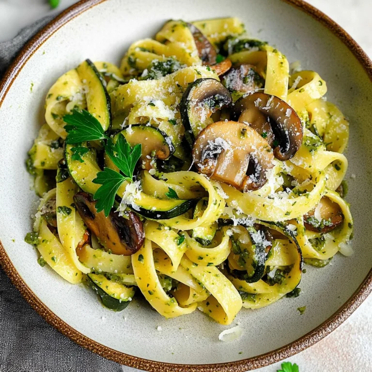 Zucchini Mushroom Pasta