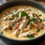 Crock Pot Creamy Chicken Parmesan Soup