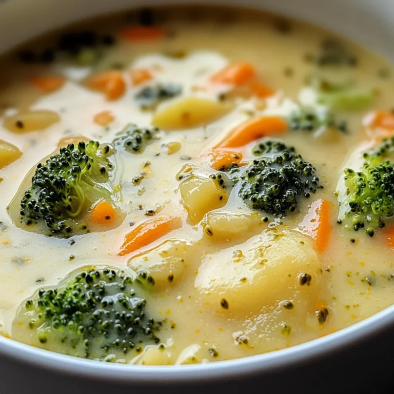 Crockpot Potato Broccoli Cheddar Soup