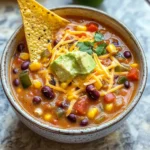 Crockpot Vegetarian Tortilla Soup