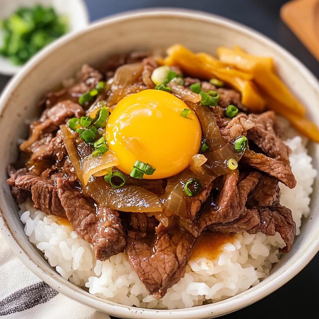 Gyudon (Japanese Beef Bowl)