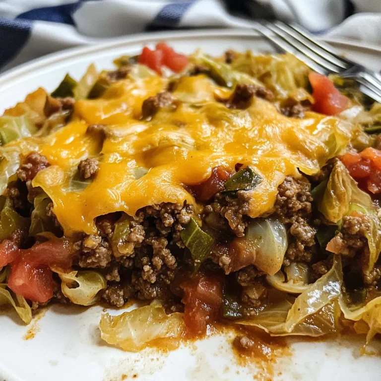 Unstuffed Ground Beef Cabbage Roll Casserole One-Pan