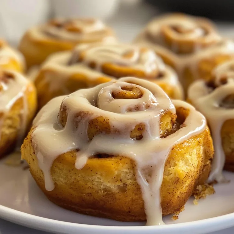 8x8 inch pumpkin cinnamon rolls
