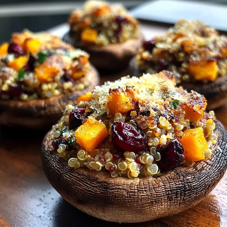 Autumn Harvest Stuffed Portobello Mushrooms Recipe delights!