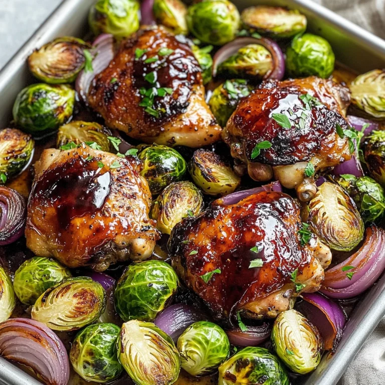 Balsamic Chicken with Brussels Sprouts