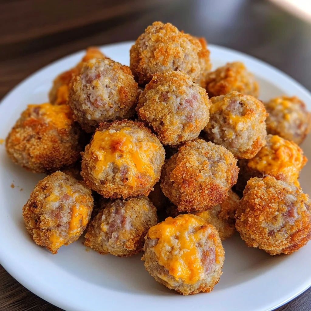 Best Cream Cheese Sausage Balls with Bisquick