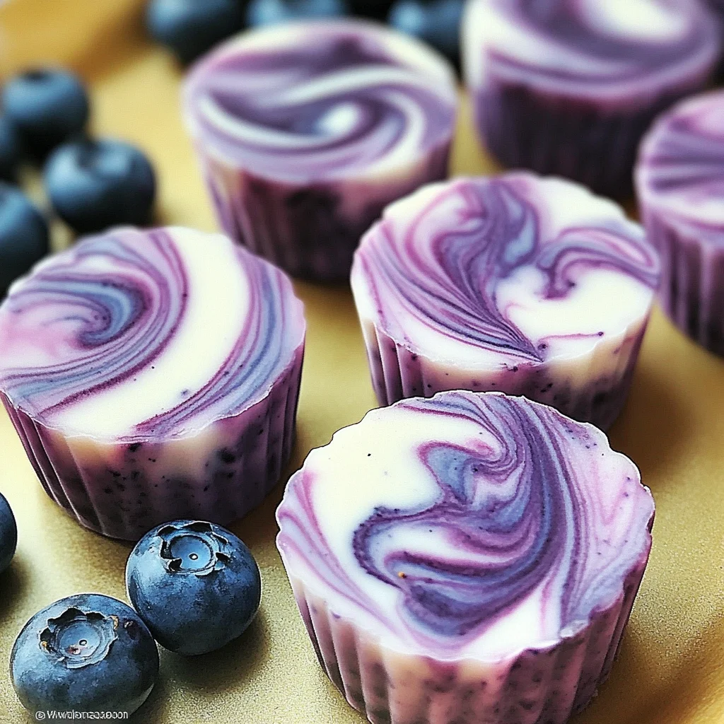 Blueberry Swirl Yogurt Bites