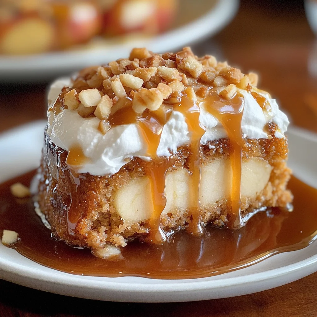 Caramel Apple Toffee Cake