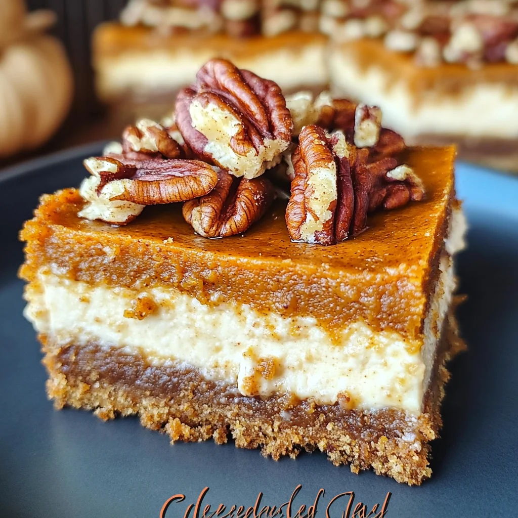 Cheesecake Pumpkin Bars