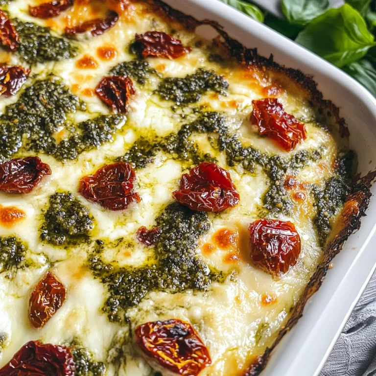 Easy Cheesy Baked Pesto and Sun-Dried Tomato Dip