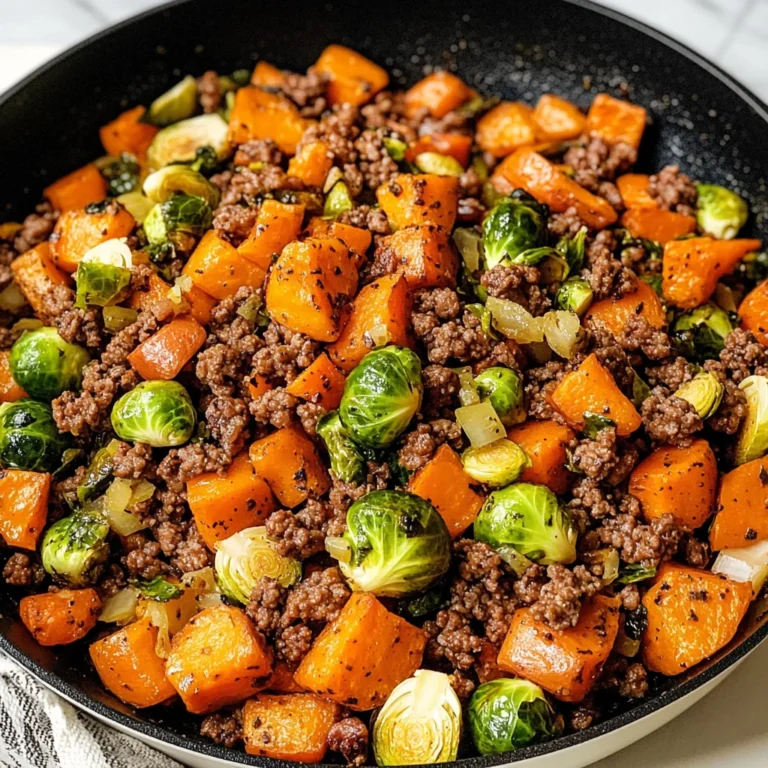 Ground Beef and Sweet Potato Skillet