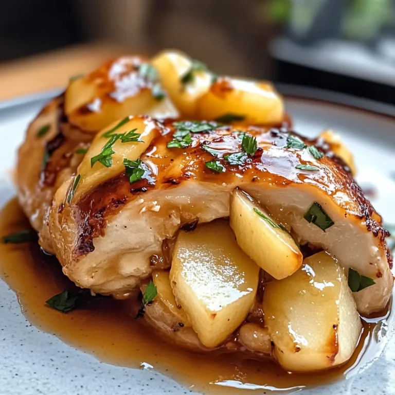 Maple Glazed Apple and Brie Stuffed Chicken Delight