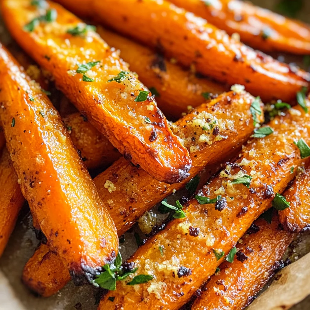 Parmesan Garlic Roasted Carrots