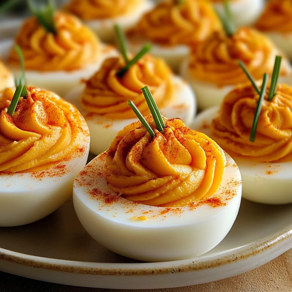 Pumpkin Patch Deviled Eggs
