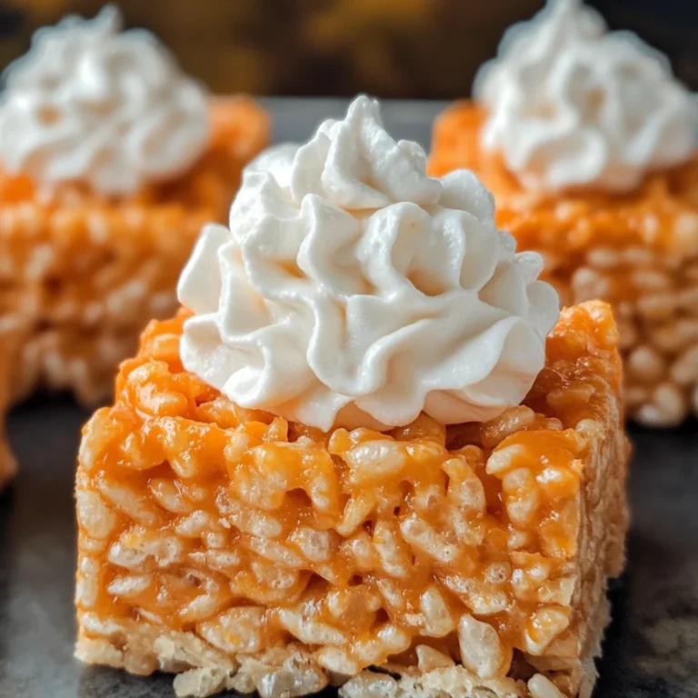 Pumpkin Pie Rice Krispie Treats