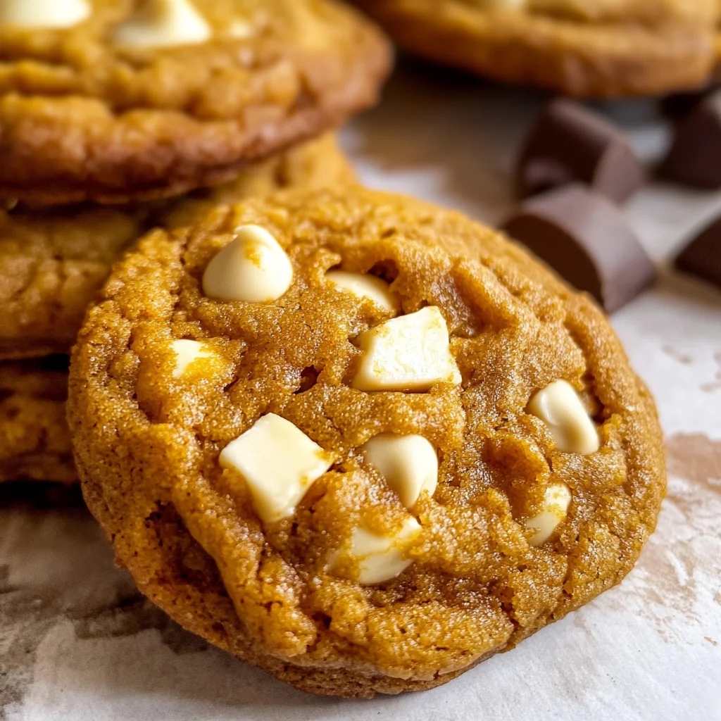 Pumpkin White Chocolate Chip Cookies