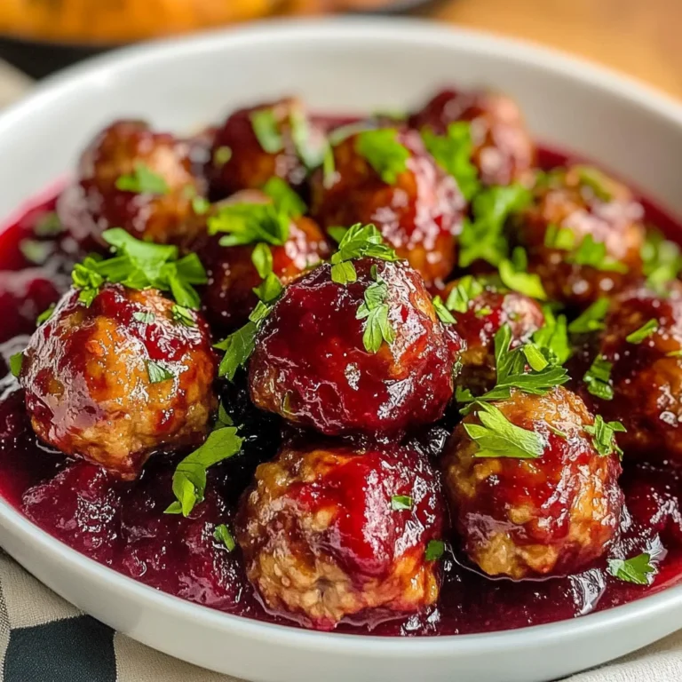 Quick Cranberry Meatballs (Christmas Recipe)