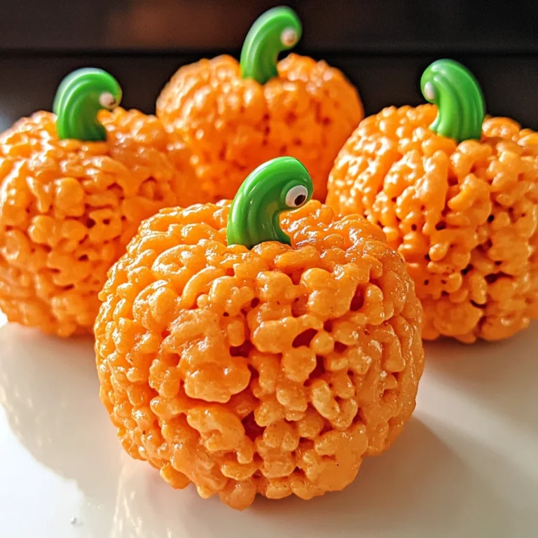 Rice Krispie Pumpkins