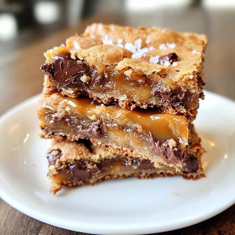 Salted Caramel Chocolate Chip Cookie Bars