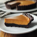 Simple Dark Chocolate Pumpkin Tart