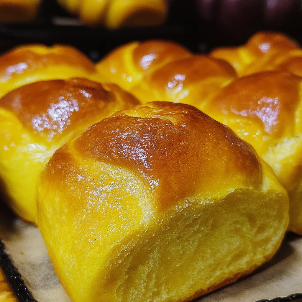 Soft Pumpkin Rolls