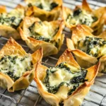 Spinach and Artichoke Wonton Cups