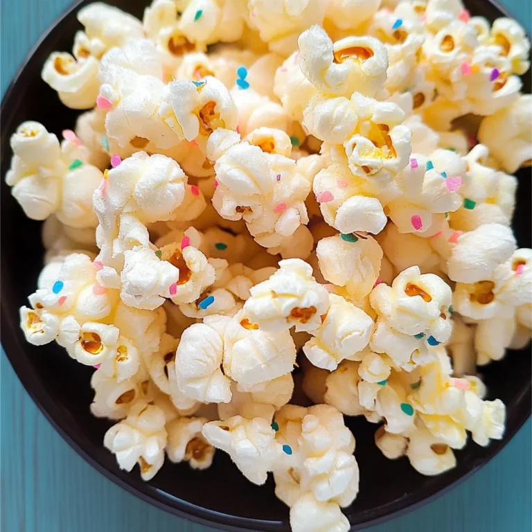 White Chocolate Popcorn | Almond Bark Puffcorn - 2 Ingredients