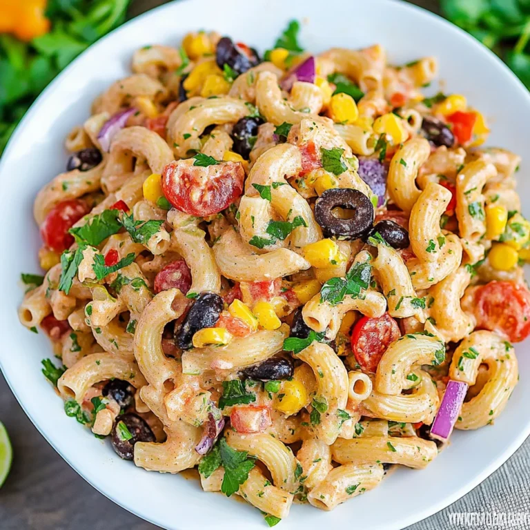 Southwest Pasta Salad with Chipotle Dressing: Zesty Vegan…